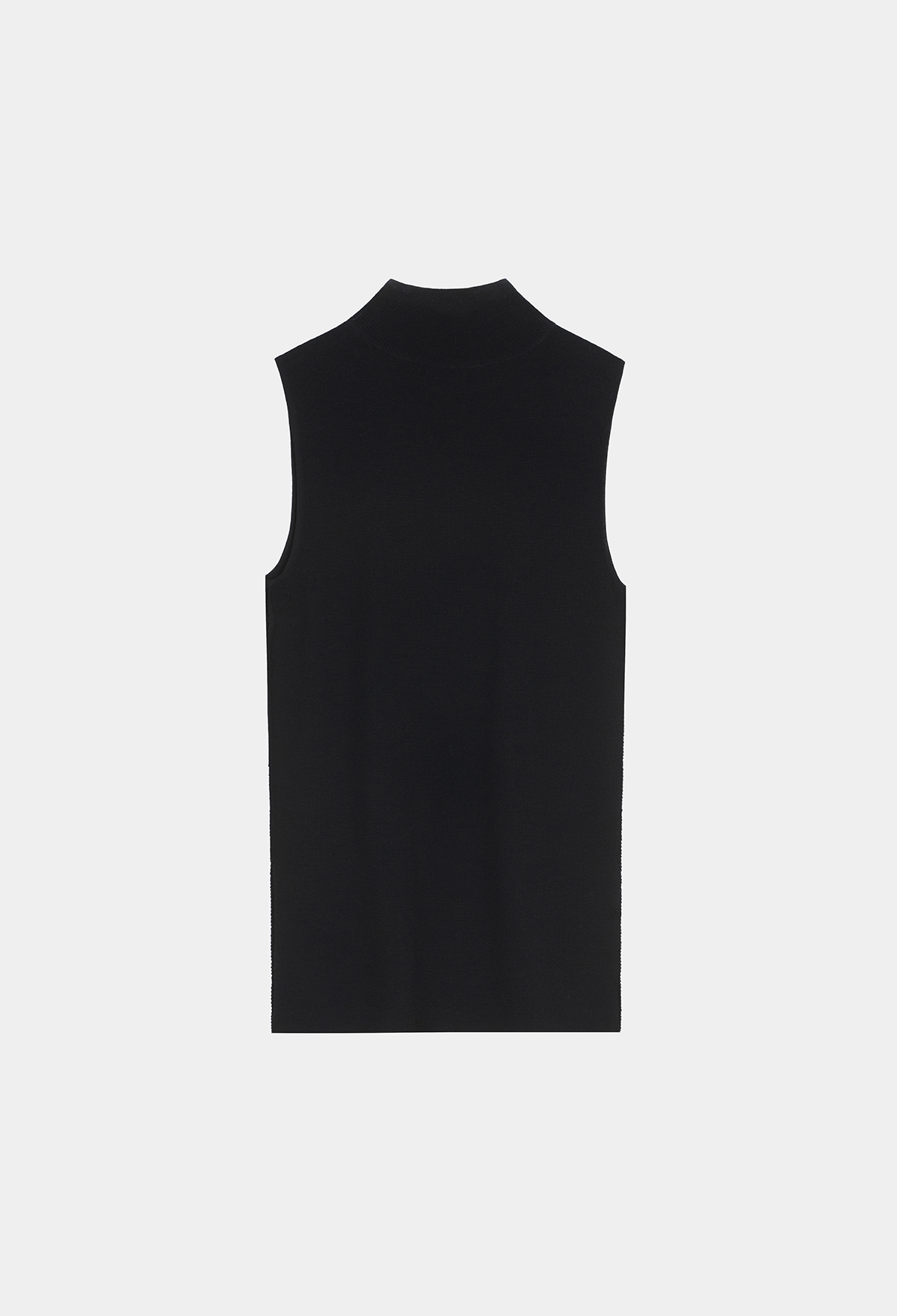 FINE WOOL SLEEVELESS KNIT