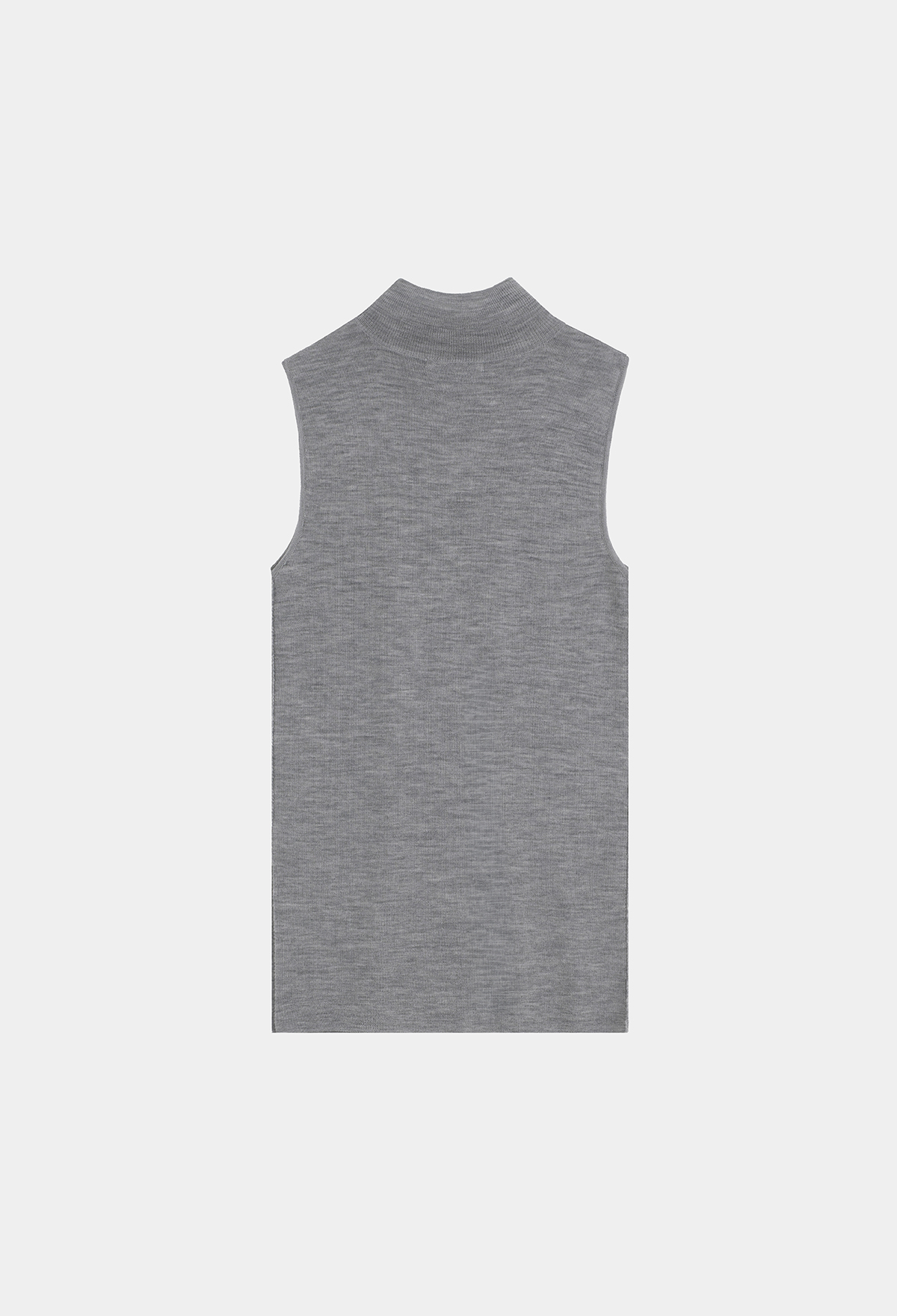 FINE WOOL SLEEVELESS KNIT