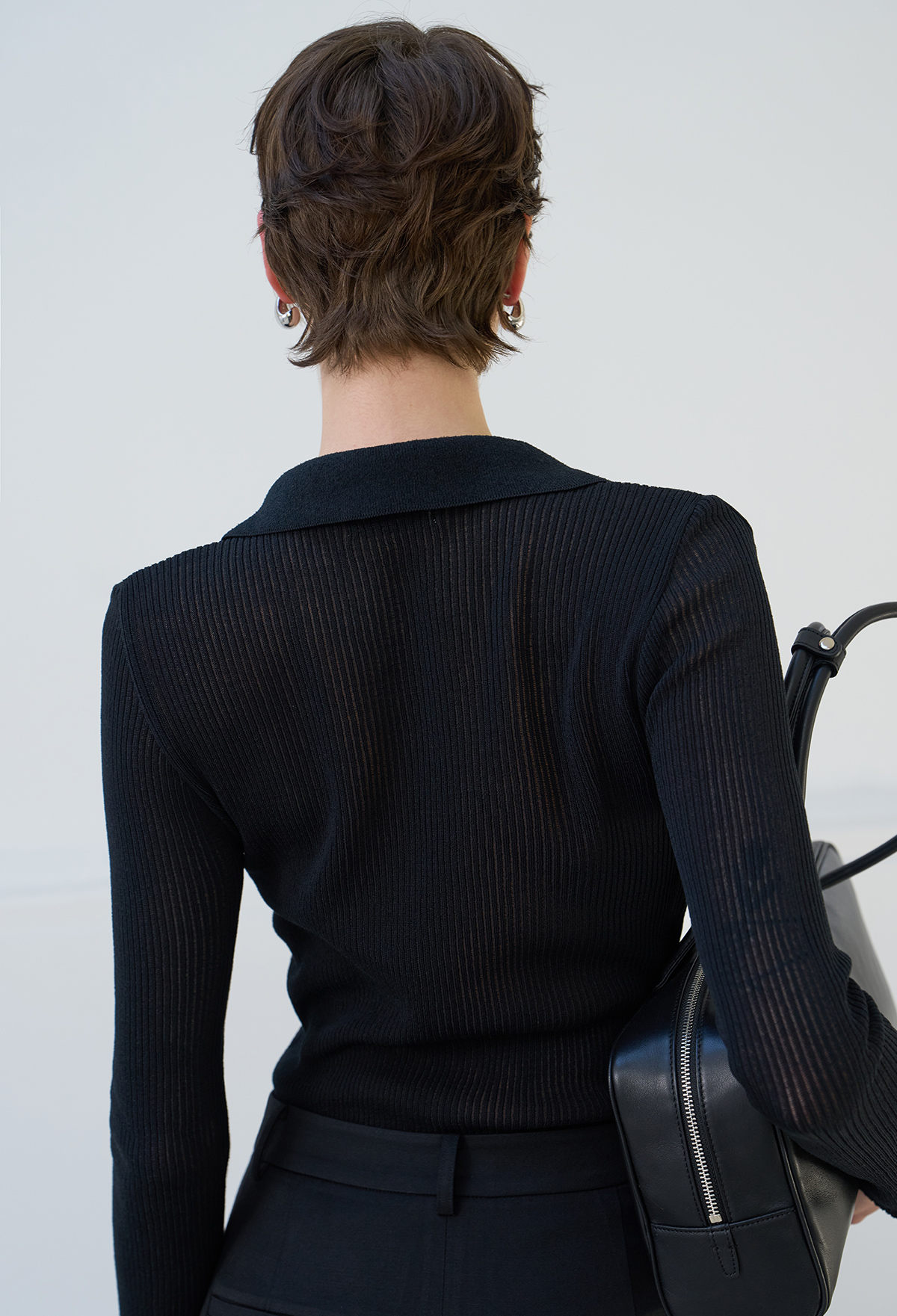 [Lee Yu-young wearing] RIB COLLAR CARDIGAN