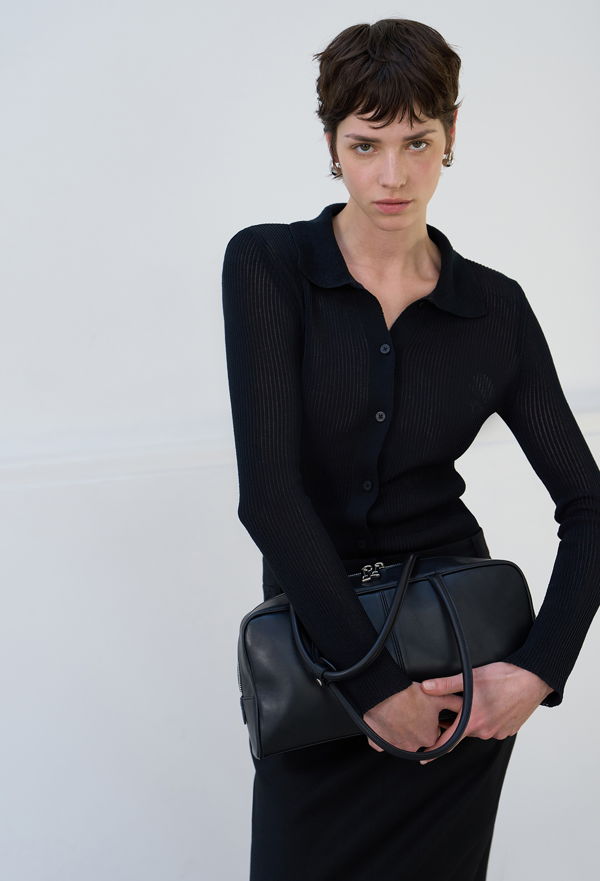 [Lee Yu-young wearing] RIB COLLAR CARDIGAN