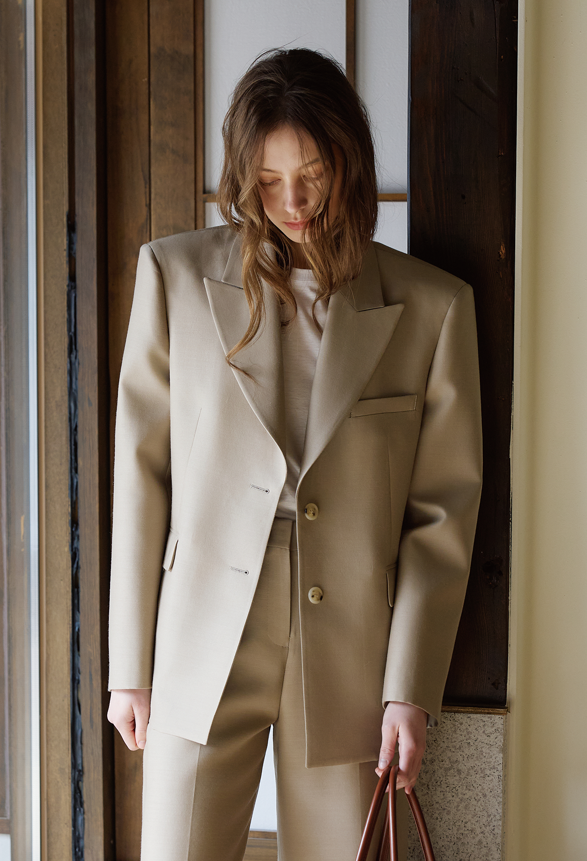 WOOL SILK TAILORED JACKET [LIMITED]