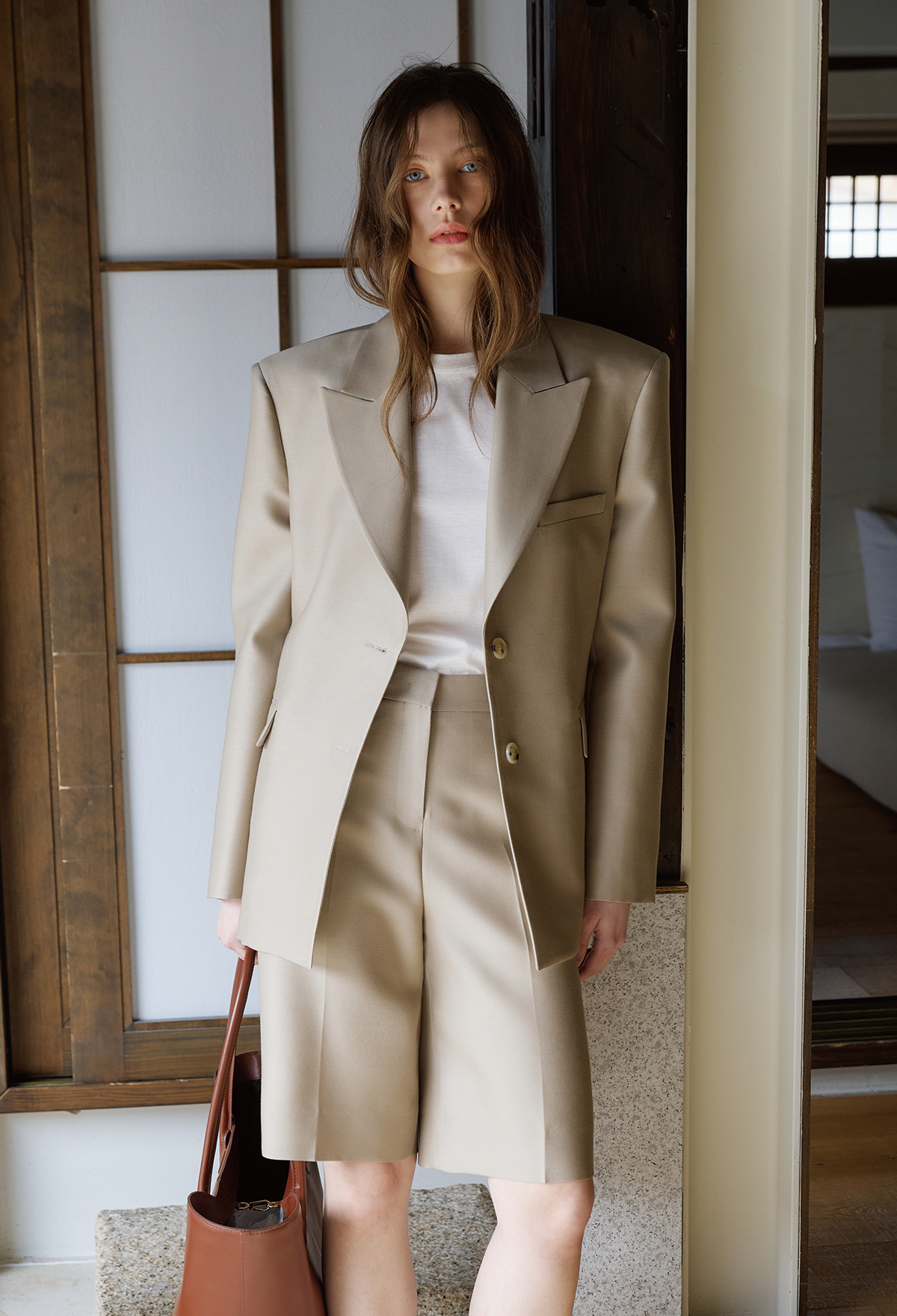 WOOL SILK TAILORED JACKET [LIMITED]