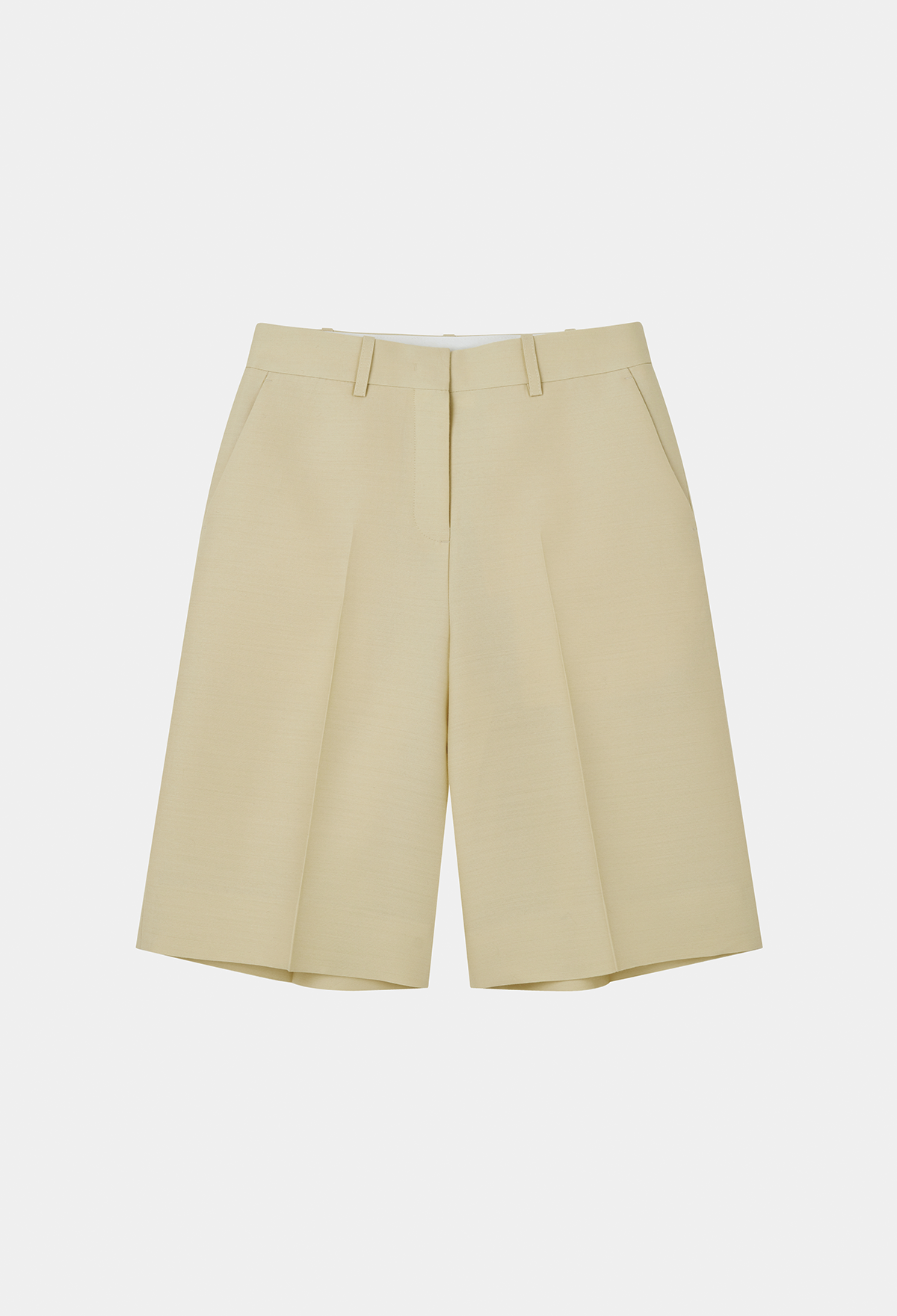 WOOL SILK BERMUDA PANTS [LIMITED]