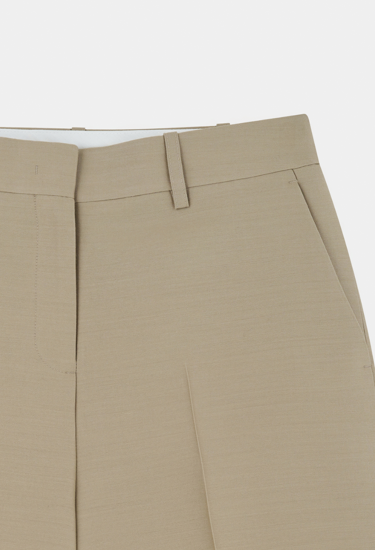 WOOL SILK BERMUDA PANTS [LIMITED]