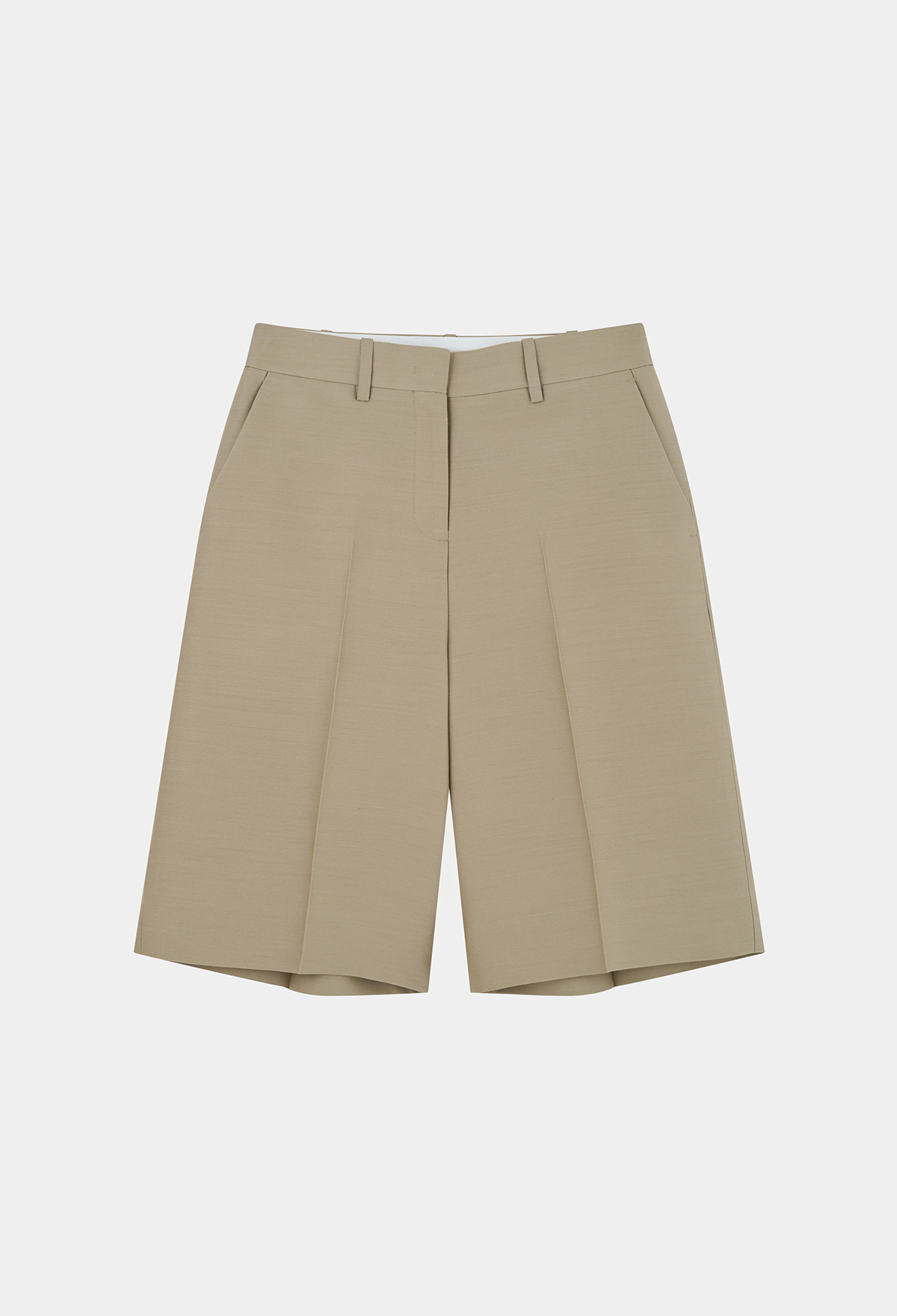 WOOL SILK BERMUDA PANTS [LIMITED]