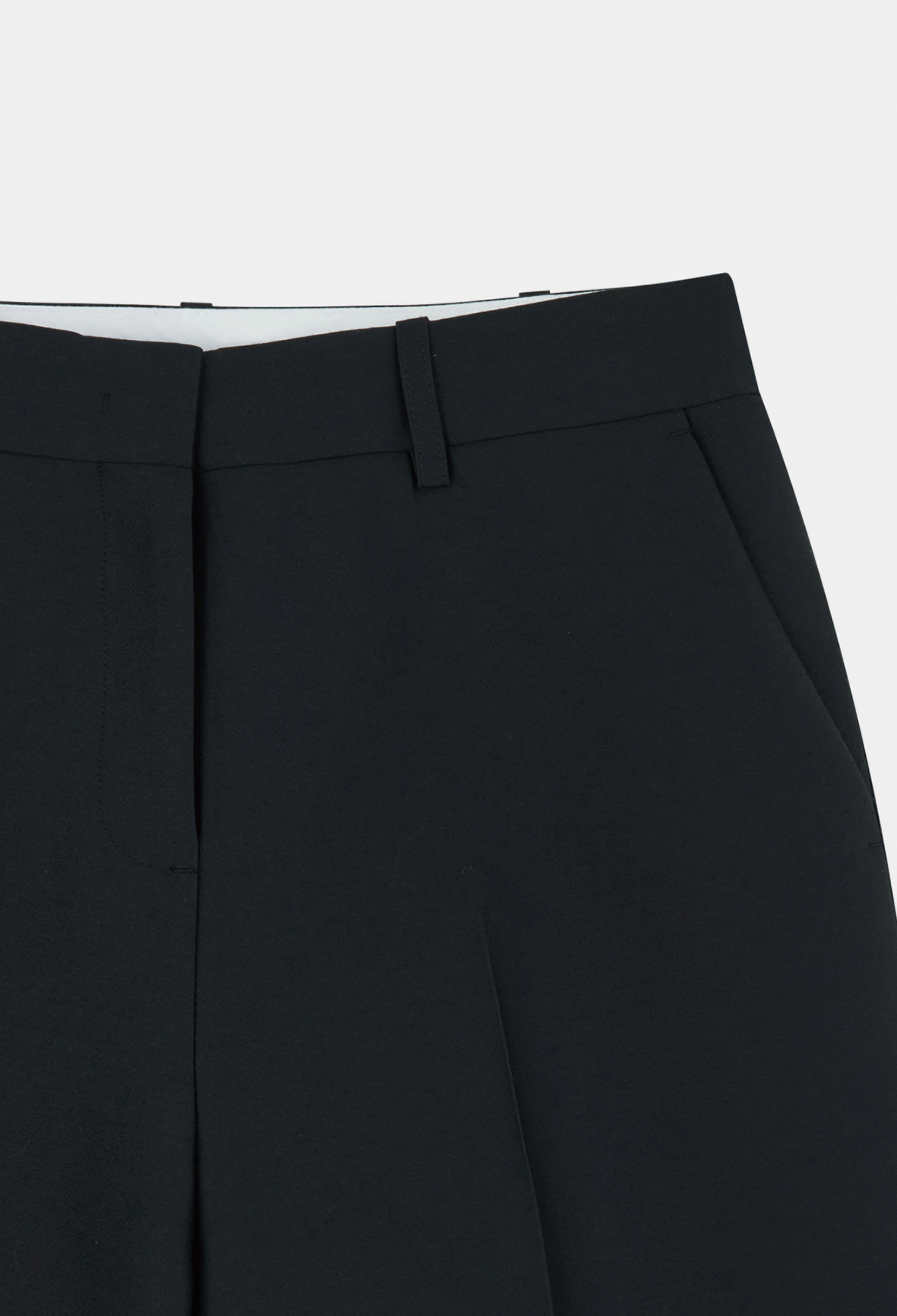 WOOL SILK BERMUDA PANTS [LIMITED]