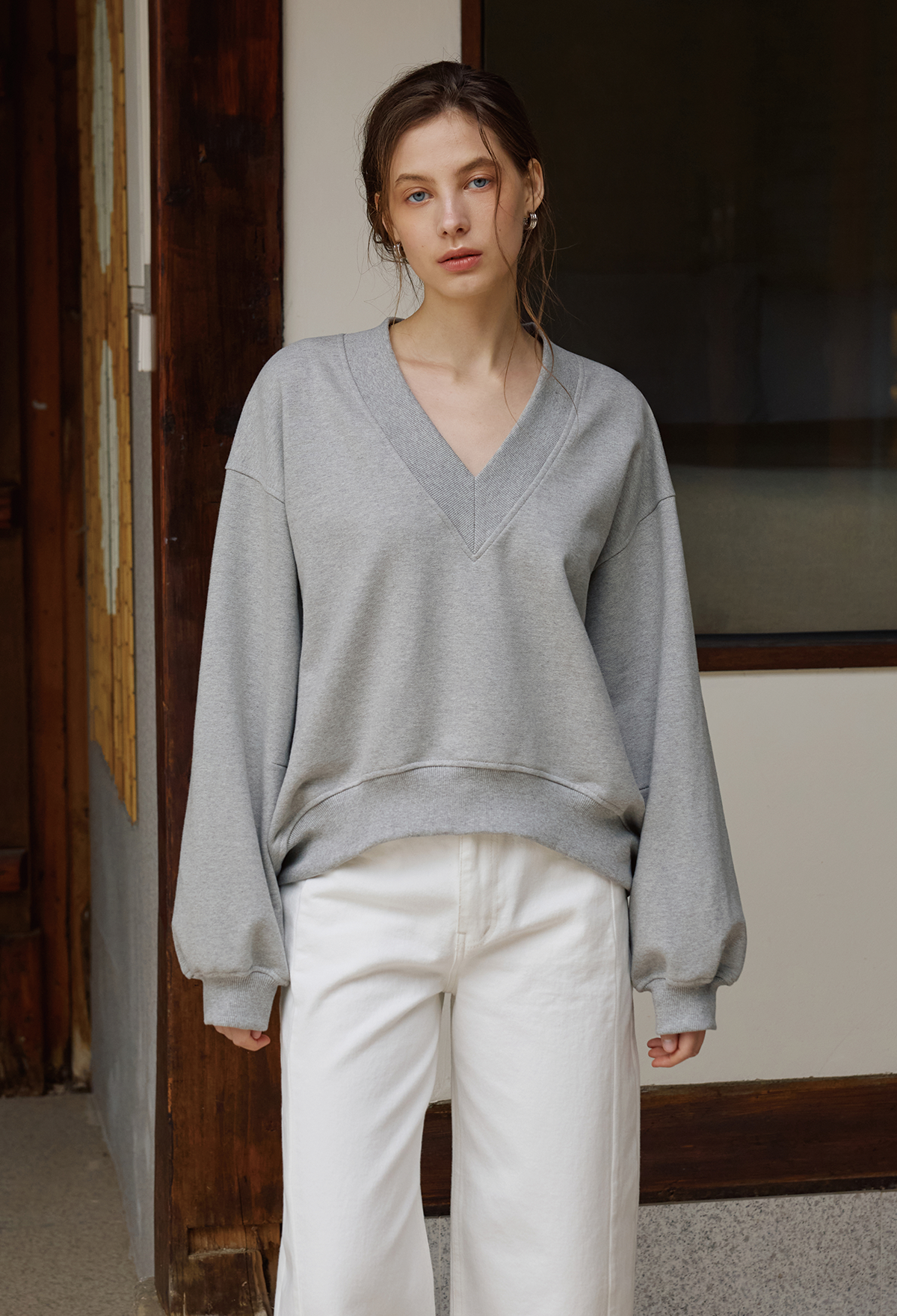 [2nd] CURVED VOLUME DENIM PANTS