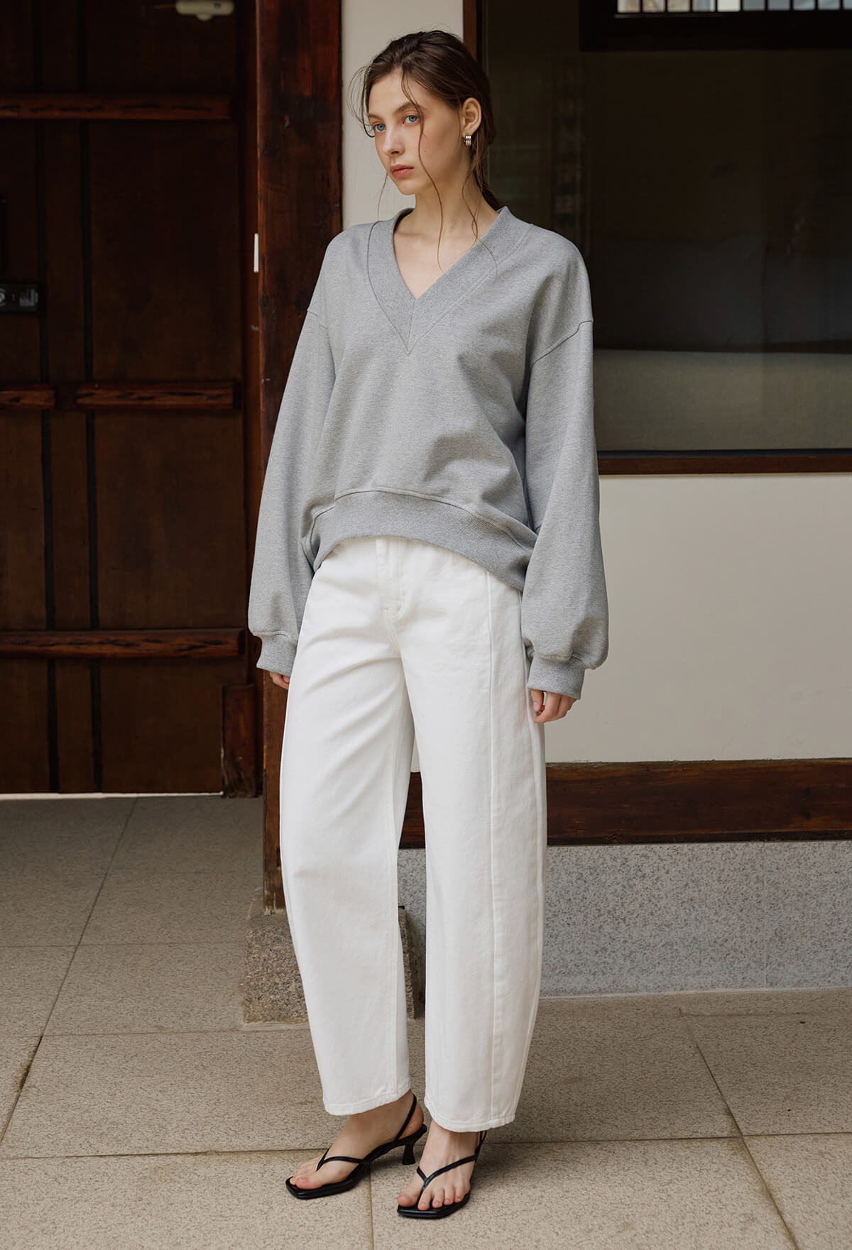 [2nd] CURVED VOLUME DENIM PANTS