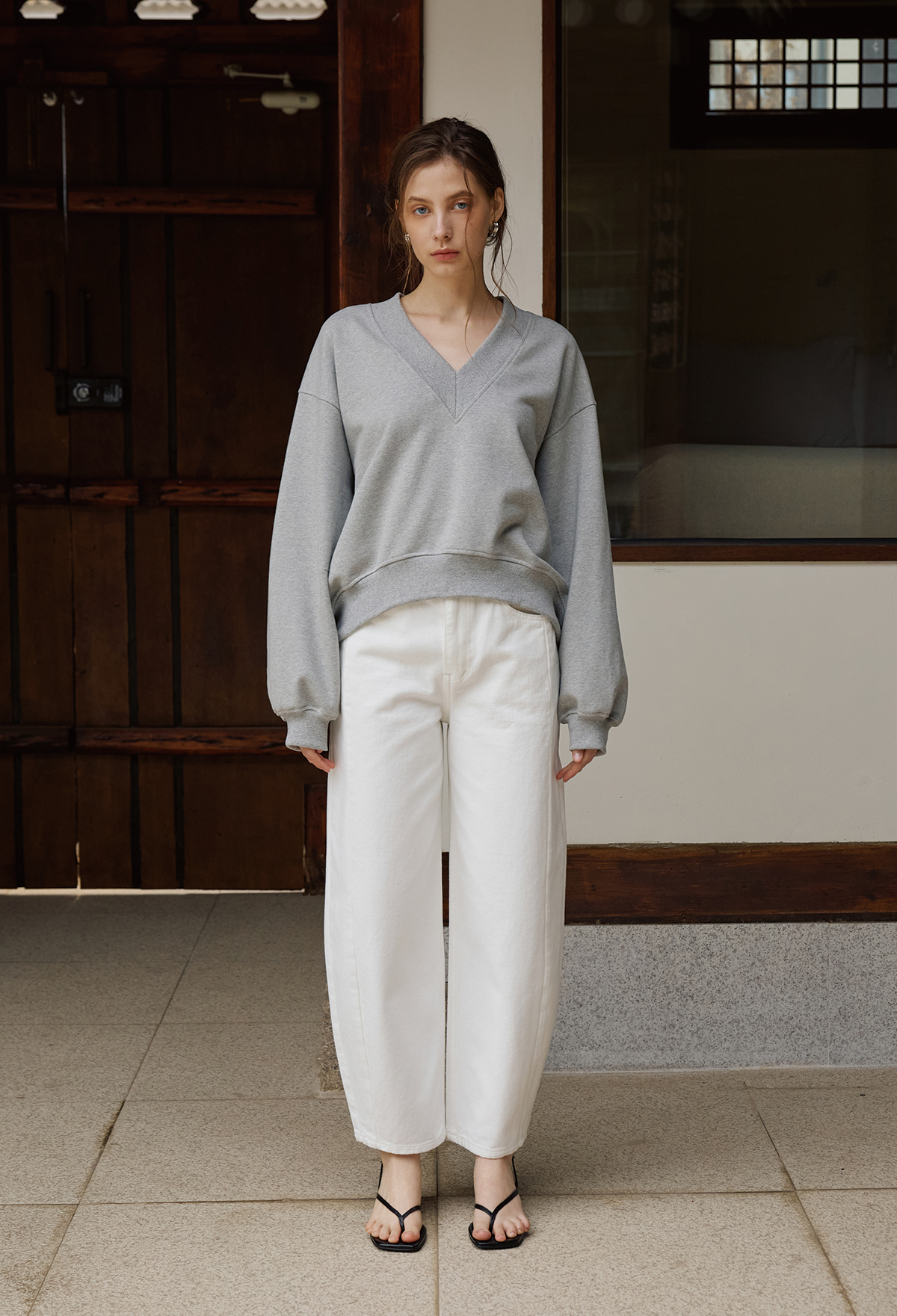 [2nd] CURVED VOLUME DENIM PANTS