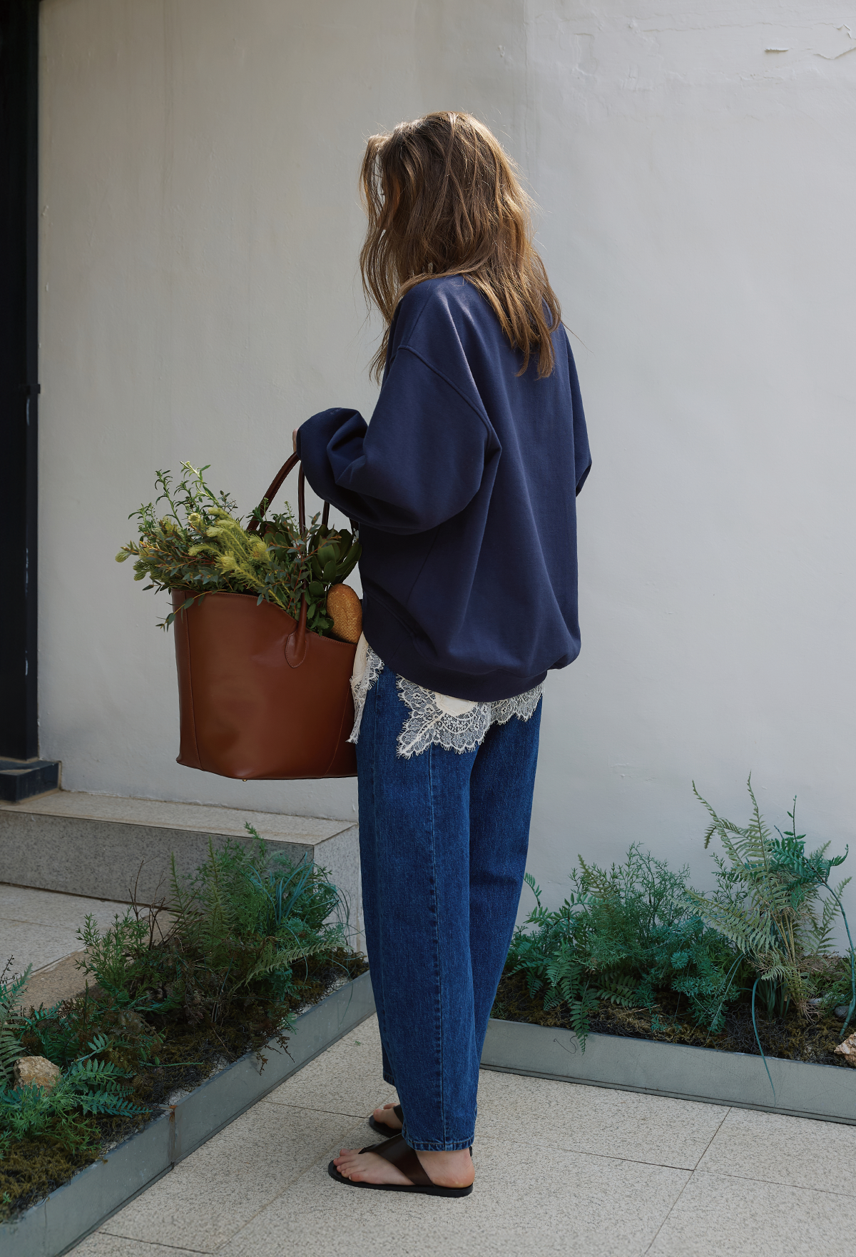 [2nd] CURVED VOLUME DENIM PANTS