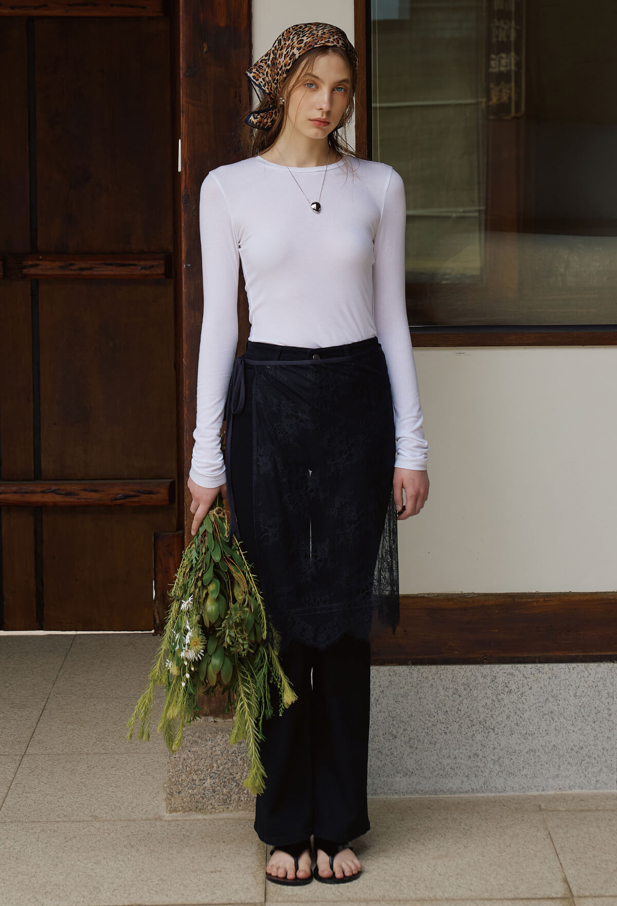 LACE WRAP SKIRT [LIMITED]