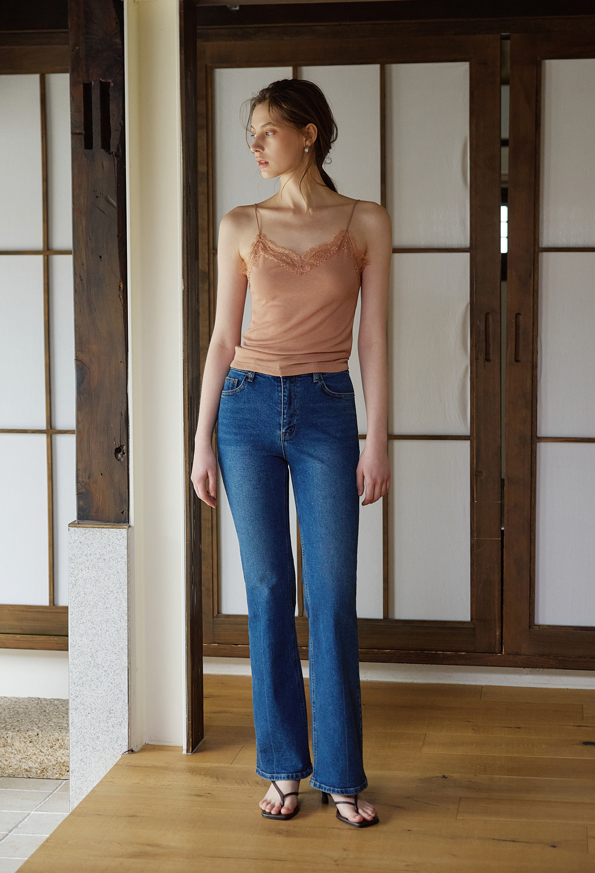 Slim Flare Stretch Jeans