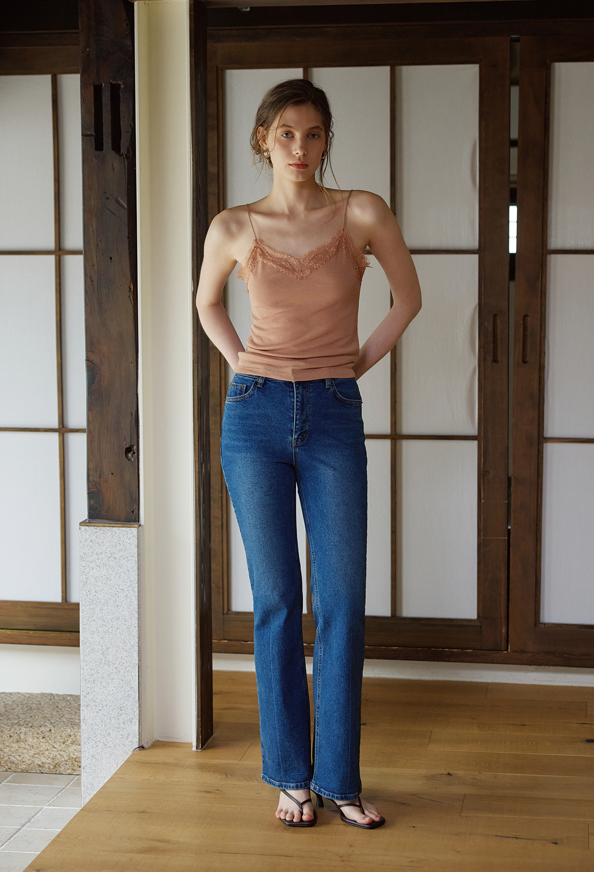 Slim Flare Stretch Jeans