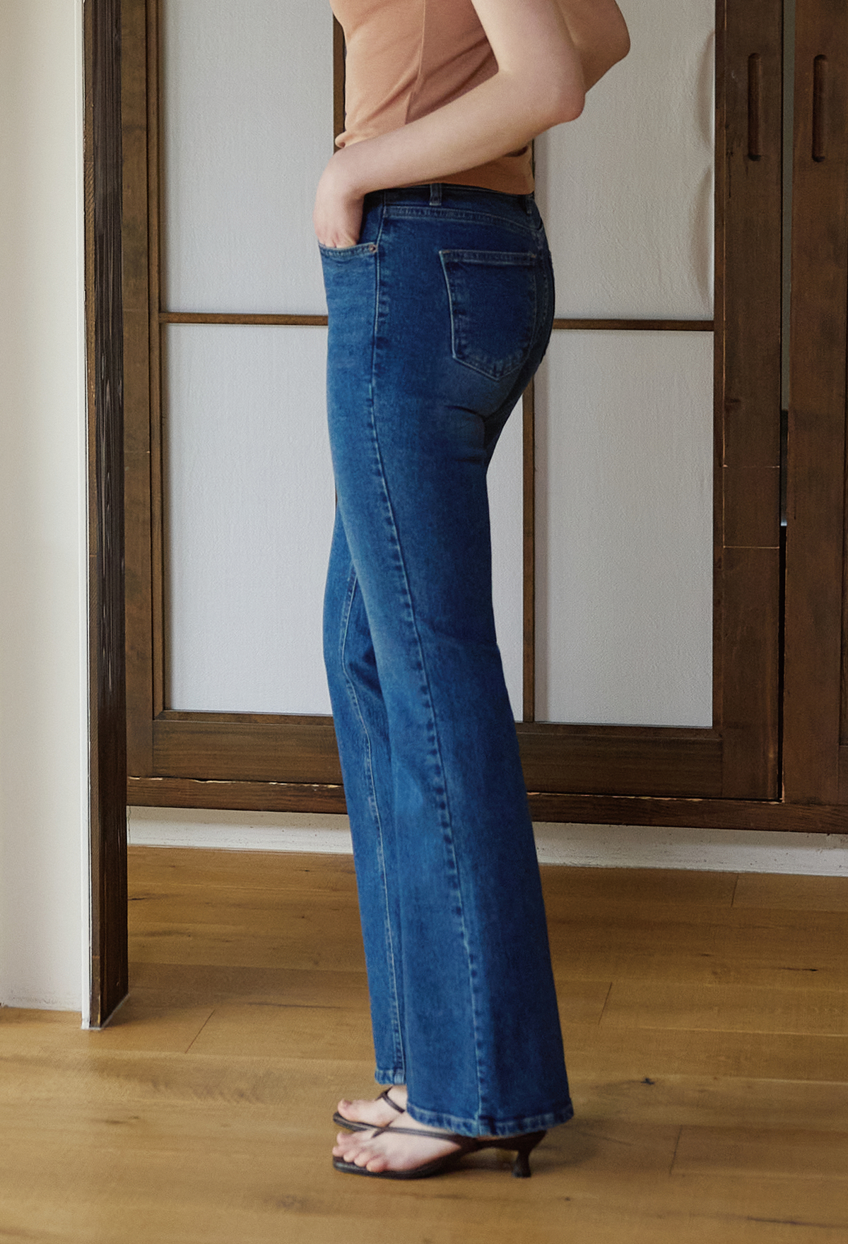 Slim Flare Stretch Jeans