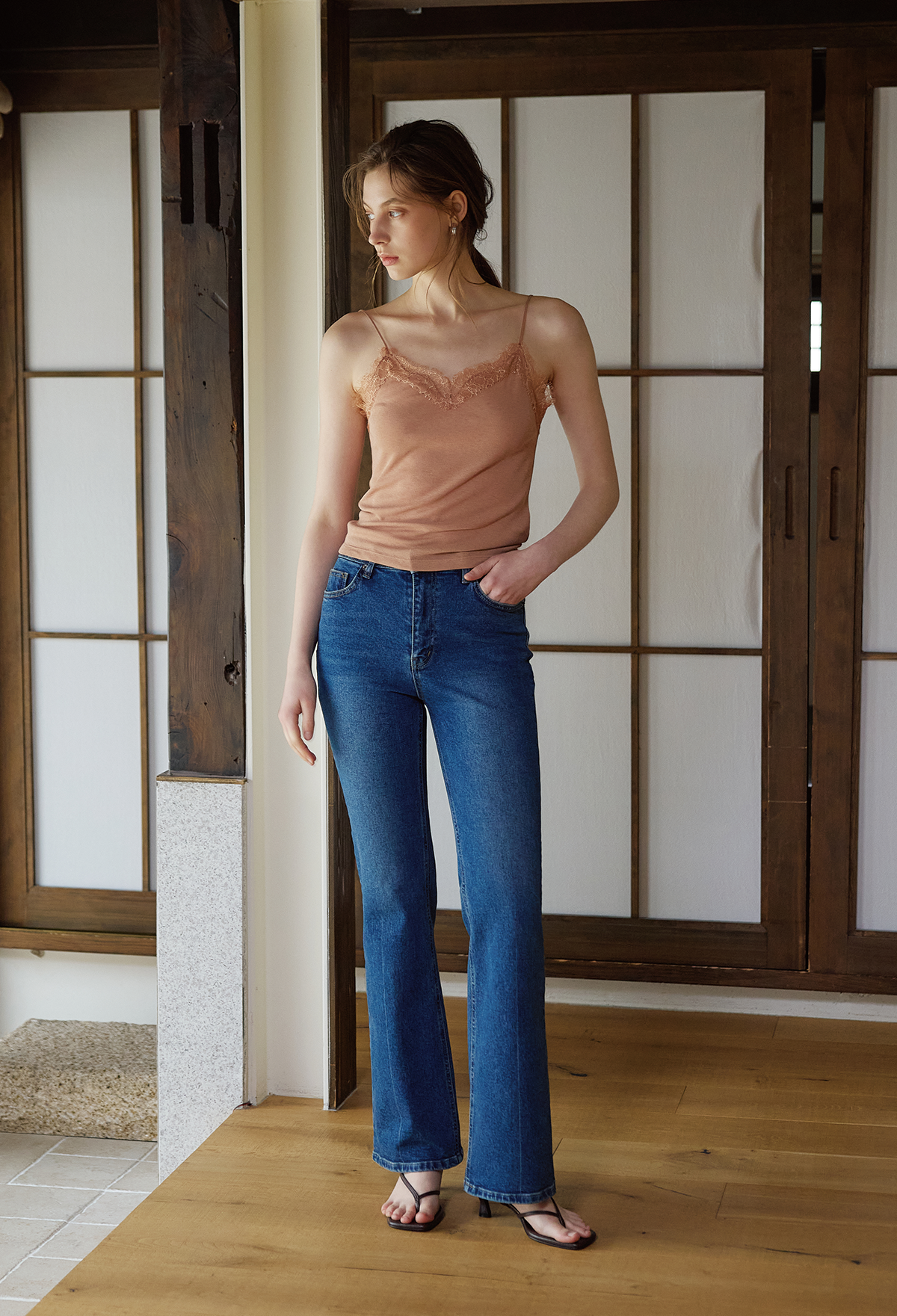 Slim Flare Stretch Jeans