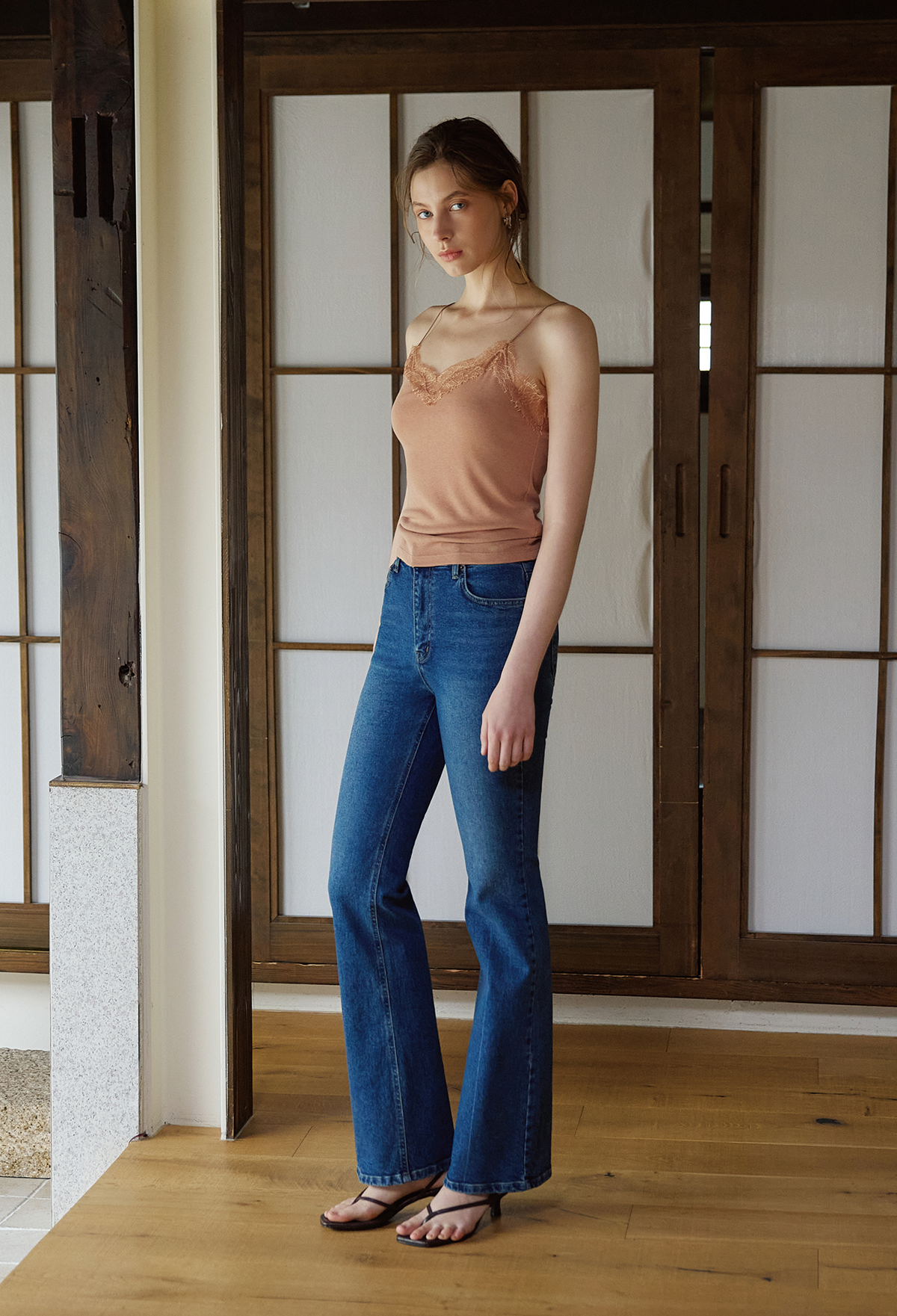Slim Flare Stretch Jeans