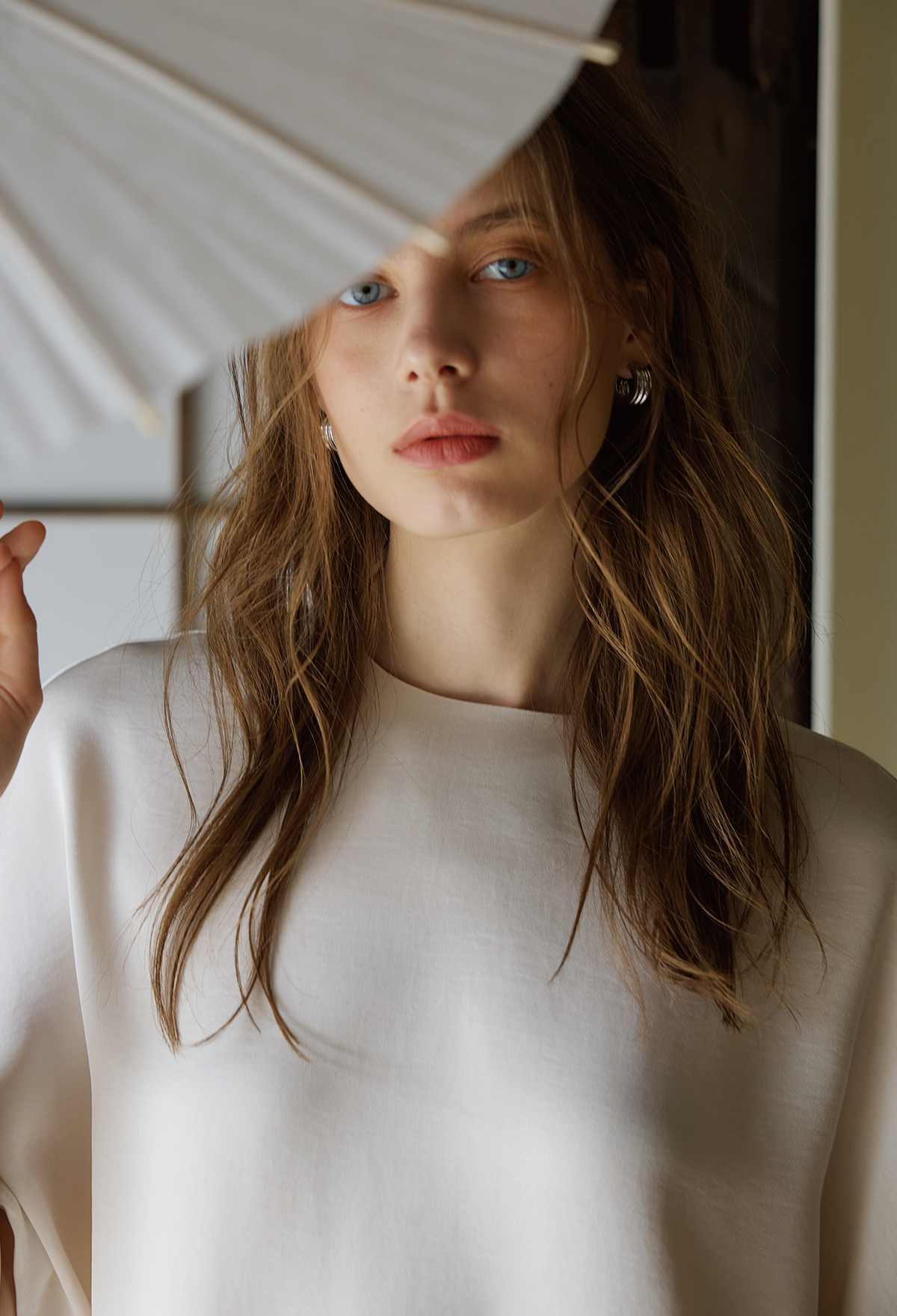 FLUID SCARF-SET BLOUSE