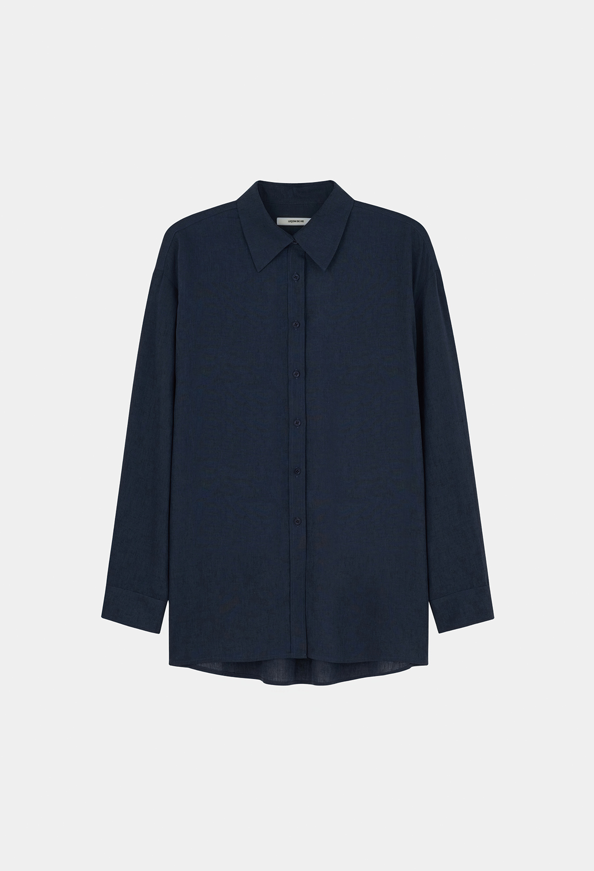 Linen-blended shirt