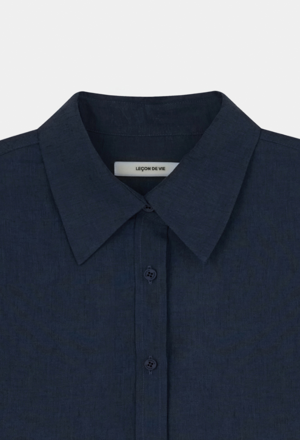 Linen-blended shirt