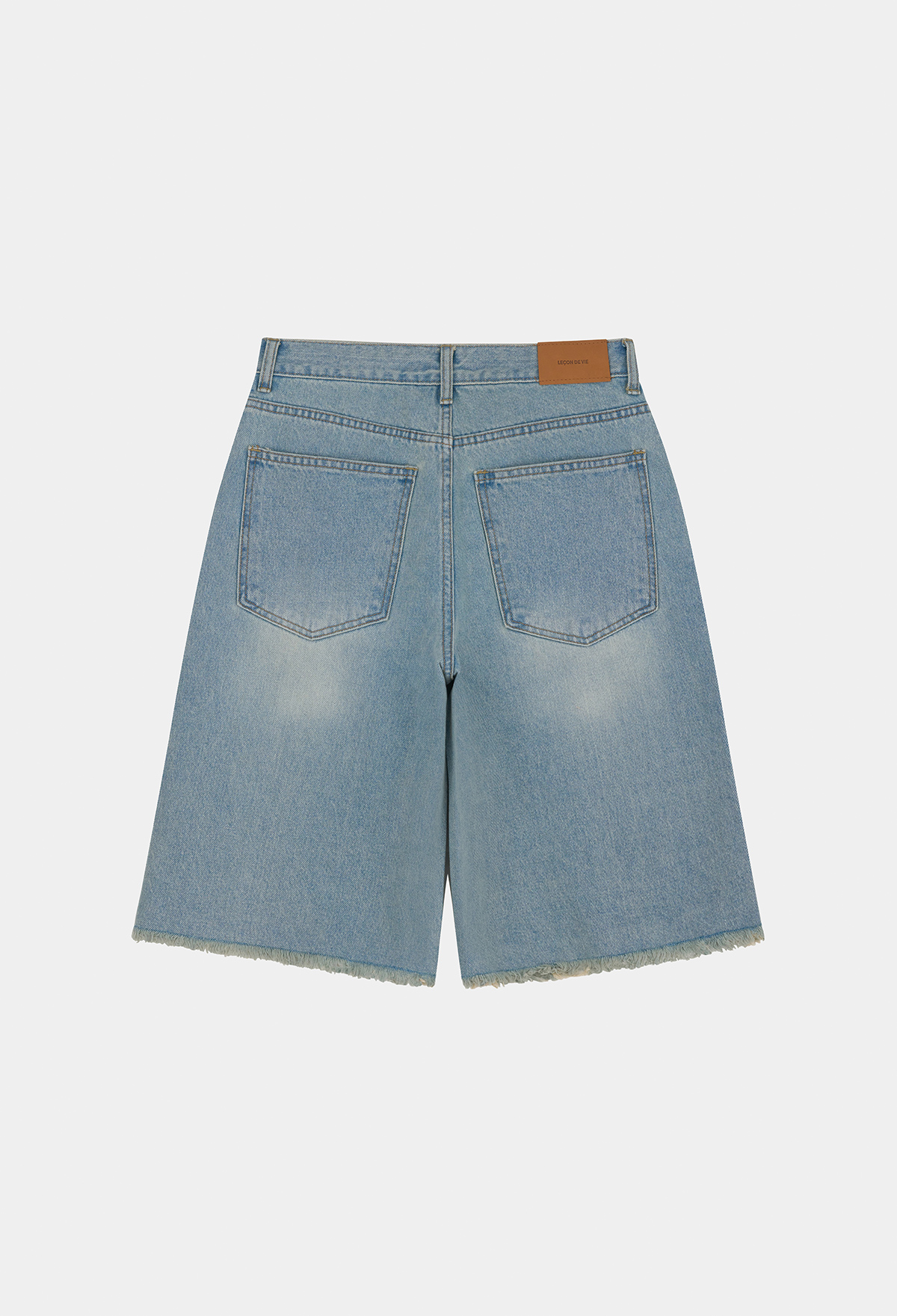 DESTROYED BERMUDA DENIM